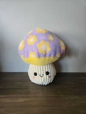 RUSS Mushroom Plush Toy - Purple & Yellow Floral Cap